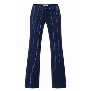 PAIGE Verdugo Ultra Skinny Jeans Womens Dark Wash Bleach Stripe Stretch Denim 28